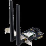 Сетевой адаптер ASUS PCE-BE6500 WiFi 7 Bluetooth 5.4 2882+2882+688Mbps 6GHz/5GHz/2.4GHz Адаптер беспроводной связи (Wi-Fi) — изображение 2