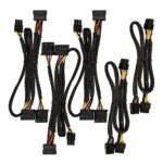Блок питания 800W ExeGate Gaming Standard 800PGS (ATX, APFC, КПД 80% (80 PLUS), 14cm fan, 24pin, 2x(4+4)pin, 6xPCI-E, 8xSATA, 4xIDE, Cable Management, black, RTL) — изображение 5