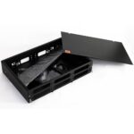 Бокс оптический Hyperline FO-19V-2U-6xSLT-W130H30-48UN-BK Бокс оптический универсальный 19" выдвижной, с полкой, от 8 до 48 портов (SC, duplex LC, ST, FC), со сплайс пластиной, без пигтейлов и проходных адаптеров, 2U, черный — изображение 6