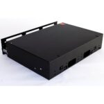 Бокс оптический Hyperline FO-19V-2U-6xSLT-W130H30-48UN-BK Бокс оптический универсальный 19" выдвижной, с полкой, от 8 до 48 портов (SC, duplex LC, ST, FC), со сплайс пластиной, без пигтейлов и проходных адаптеров, 2U, черный — изображение 2