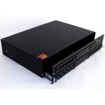 Бокс оптический Hyperline FO-19V-2U-6xSLT-W130H30-48UN-BK Бокс оптический универсальный 19" выдвижной, с полкой, от 8 до 48 портов (SC, duplex LC, ST, FC), со сплайс пластиной, без пигтейлов и проходных адаптеров, 2U, черный — изображение 3