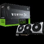 Видеокарта MSI RTX5080 VENTUS 3X OC PLUS 16GB GDDR7 256bit 3xDP HDMI 3FAN RTL