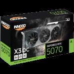 Видеокарта INNO3D RTX5070 ХЗ ОС 12GB GDDR7 192bit 3xDP HDMI 3FAN RTL — изображение 6