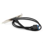 Планка портов в корпус Type-C ExeGate BrctUSB3-1C (USB 3.2 Gen1 20pin (IDC 20pin F) --> USB 3.2 Gen1 Type-Cf, кабель 30см) — изображение 2