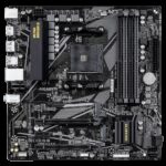Материнская плата Gigabyte Bad Pack B550M DS3H R2, Socket AM4, AMD B550, 4xDDR4-3200, HDMI+DP, 2xPCI-Ex16, 1xPCI-Ex1, 4xSATA3(RAID 0/1/10), 1xM.2, 8 Ch Audio, GLan, (2+4)xUSB2.0, (4+2)xUSB3.2, (0+1)xUSB3.2 Type-C™, 1xPS/2, mATX, RTL bp — изображение 2