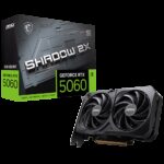Видеокарта MSI RTX5060 SHADOW 2X OC 8GB GDDR7 128bit 3xDP HDMI 2FAN RTL
