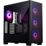 Корпус PHANTEKS 523 XT Pro Ultra Black, 4x140mm ARGB Fan, Front dust filter, Tempered Glass, Mid-Tower