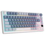 Клавиатура Royal Kludge RK-M75 Ocean Blue USB/2.4 GHz/Bluetоoth, RGB, Hot Swap, K silver switch — изображение 6
