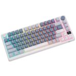 Клавиатура Royal Kludge RK-M75 Ocean Blue USB/2.4 GHz/Bluetоoth, RGB, Hot Swap, Brown switch — изображение 6