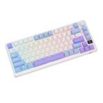 Клавиатура Royal Kludge RK-M75 Taro milk USB/2.4 GHz/Bluetоoth, RGB, Hot Swap, K silver switch — изображение 5