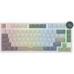 Клавиатура Royal Kludge RK N80 Pearly Dawn USB/2.4 GHz/Bluetоoth, RGB, Hot Swap, Red switch