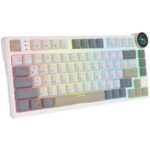 Клавиатура Royal Kludge RK N80 Pearly Dawn USB/2.4 GHz/Bluetоoth, RGB, Hot Swap, Red switch — изображение 4