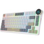 Клавиатура Royal Kludge RK N80 Pearly Dawn USB/2.4 GHz/Bluetоoth, RGB, Hot Swap, Red switch — изображение 5