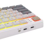 Клавиатура Royal Kludge RK N80 Pearly Dawn USB/2.4 GHz/Bluetоoth, RGB, Hot Swap, Red switch — изображение 7