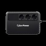 Источник бесперебойного питания (ИБП) CyberPower BU600E, Line-Interactive, 600VA/360W, 3 Schuko розетки, Black — изображение 2