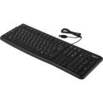 Клавиатура Logitech K120 черная, офисная, 104 клавиши, защита от воды |920-002583| USB 1.5м, RTL — изображение 2