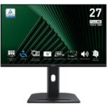 Монитор 27" MSI PRO MP275PG IPS, 1920x1080, 100Hz, 4ms, 300сd/m, 1000:1, HDR | VGA, HDMI(1.4b), DP(1.2a) | HAS, Pivot, Swivel, InPSU, Speakers, Vesa 100, Black