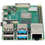 Одноплатный компьютер Raspberry Pi 4 Model B (RA544) Retail, 1GB RAM, Broadcom BCM2711 Quad core Cortex-A72 (ARM v8) 64-bit SoC @ 1.5GHz CPU, WiFi, Bluetooth, 40-pin GPIO, 2x USB 3.0, 2xUSB 2.0, 2x micro-HDMI,CSI camera port,DSIdisplay port,MicroSD port,USB-C 5V Power разъем — изображение 3