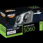 Видеокарта INNO3D RTX5060 TWIN X2 ОС 8GB GDDR7 128bit 3xDP HDMI 2FAN RTL — изображение 3