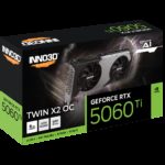 Видеокарта INNO3D RTX5060Ti TWIN X2 ОС 8GB GDDR7 128bit 3xDP HDMI 2FAN RTL — изображение 3