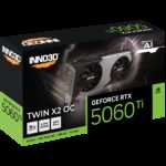 Видеокарта INNO3D RTX5060Ti TWIN X2 ОС 16GB GDDR7 128bit 3xDP HDMI 2FAN RTL — изображение 3
