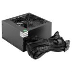 Блок питания 450W ExeGate 80 PLUS® Bronze 450PPH-S (ATX, APFC, SC, КПД 88% (80 PLUS Bronze), 12cm fan, 24pin, (4+4)pin, 2xPCI-E, 3xSATA, 3xIDE, кабель 220V 1,8м с защитой от выдергивания, black, Color Box) — изображение 4