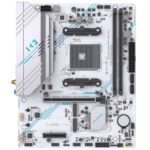 Материнская плата Maxsun MS-B550M GAMING WIFI ICE B550, AM4, 2*DDR4, 1*PCIEx16, 1*PCIEx4, 1*PCIEx1, 2*M.2, 4*USB3.2Gen1, 6*USB2.0, 2*SATA3.0, 1G, DP, HDMI, M-ATX, RTL
