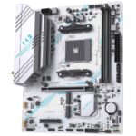 Материнская плата Maxsun MS-B550M GAMING WIFI ICE B550, AM4, 2*DDR4, 1*PCIEx16, 1*PCIEx4, 1*PCIEx1, 2*M.2, 4*USB3.2Gen1, 6*USB2.0, 2*SATA3.0, 1G, DP, HDMI, M-ATX, RTL — изображение 2