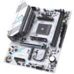 Материнская плата Maxsun MS-B550M GAMING WIFI ICE B550, AM4, 2*DDR4, 1*PCIEx16, 1*PCIEx4, 1*PCIEx1, 2*M.2, 4*USB3.2Gen1, 6*USB2.0, 2*SATA3.0, 1G, DP, HDMI, M-ATX, RTL — изображение 5