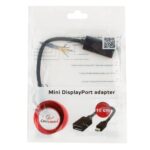 Переходник Cablexpert miniDisplayPort - DisplayPort, Cablexpert A-mDPM-DPF-001 20M/20F, длина 16см, черный, пакет — изображение 3