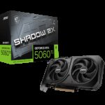 Видеокарта MSI RTX5060Ti SHADOW 2X PLUS 8GB GDDR7 128bit 3xDP HDMI 2FAN RTL