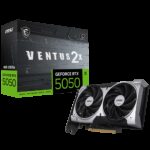Видеокарта MSI RTX5050 VENTUS 2X 8GB GDDR6 128bit 3xDP HDMI 2FAN RTL