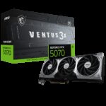 Видеокарта MSI RTX5070 VENTUS 3X OC 12GB GDDR7 192bit 3xDP HDMI 3FAN RTL
