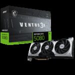 Видеокарта MSI RTX5080 VENTUS 3X PLUS 16GB GDDR7 256bit 3xDP HDMI 3FAN RTL