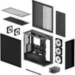 Корпус для ПК Arctic Cooling ARCTIC Xtender (Mirror Black) арт. ACPCC00018A — изображение 6