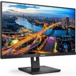 Монитор 27" PHILIPS 275B1 IPS, 2560x1440, 75Hz, 4ms, 350сd/m, 1000:1 | HDMI(1.4), DVI, DP(1.2), 4xUSB 3.2 | HAS, Pivot, Swivel, InPSU, Speakers, Vesa 100, Black — изображение 2