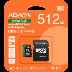 Карта памяти ADATA microSDXC 512GB ADATA Speed Plus UHS-I U3/V30/A2, до 180/160 MB/s, Durable (Water-/Shock-/X-Ray-Proof) — изображение 3