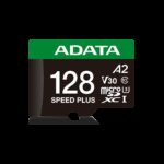 Карта памяти microSDXC 128GB ADATA Speed Plus UHS-I U3/V30/A2, up to 180/160 MB/s, Durable (Water-/Shock-/X-Ray-Proof)
