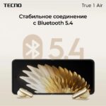 Наушники Tecno True 1 Air TU01 черный беспроводные bluetooth (TU01 AIR ELEGANT BLAC — изображение 12