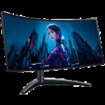 Монитор 34" ACER Predator X34Xbmiiphuzx Black (34" OLED 3440x1440 240 Hz 1300cd/m2 0,01 / 0,03ms 2xHDMI(2.1) + 1xDP + 1xType-C(90W) + SPK + Audio out + USB3.2x3 + USB-C + USB-B (2up 4down)+Speaker 5Wx2 120 H.Adj) — изображение 2