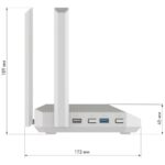 Маршрутизатор (Keenetic) Netcraze Ultra (NC-1812) Мультигигабитный интернет-центр с Mesh Wi-Fi 7 BE7200, Smart-коммутатором 1×10G, 1×2.5G и 4×1G, многофункциональными портами USB 3.2 и 2.0 — изображение 9