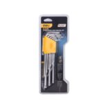 Набор шестигранных ключей "TORX" сверхдлинных Deli DL3095 9шт размеры Т10,Т15,Т20,Т25,Т27,Т30,Т40,Т45,Т50, пластиковый держатель — изображение 2