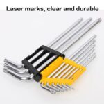 Набор шестигранных ключей "TORX" сверхдлинных Deli DL3095 9шт размеры Т10,Т15,Т20,Т25,Т27,Т30,Т40,Т45,Т50, пластиковый держатель — изображение 6