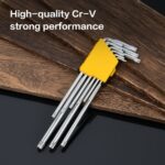 Набор шестигранных ключей "TORX" сверхдлинных Deli DL3095 9шт размеры Т10,Т15,Т20,Т25,Т27,Т30,Т40,Т45,Т50, пластиковый держатель — изображение 3