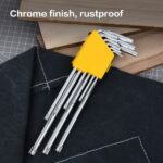 Набор шестигранных ключей "TORX" сверхдлинных Deli DL3095 9шт размеры Т10,Т15,Т20,Т25,Т27,Т30,Т40,Т45,Т50, пластиковый держатель — изображение 5