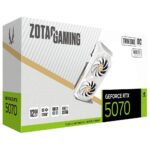 Видеокарта Zotac RTX5070 TWIN EDGE OC WHITE ED 12GB GDDR7 192bit 3xDP HDMI 2FAN PREMIUM PACK — изображение 8