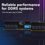 Модуль памяти Crucial 2*16 GB (KIT) Crucial DDR5 4800 DIMM Classic Desktop Non-ECC, CL40, 1.1V, SRx8, — изображение 2
