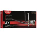 Адаптер беспроводной связи (Wi-Fi) CUDY AX3000 Wi-Fi 6 PCI Express Adapter 3000Mbps Wi-Fi 6 / Bluetooth 5.0 PCI Express Adapter, Intel AX200 module, 2T2R, 2402Mbps at 5GHz + 574Mbps at 2.4GHz, 802.11ax/ac/a/b/g/n, 2 detachable antennas, Ver 1.0 — изображение 6