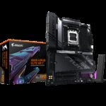 Материнская плата Gigabyte B850 AORUS ELITE WIFI7, Socket AM5, AMD B850, 4xDDR5-5200, HDMI+DP, 3xPCI-Ex16, 4xSATA3(RAID 0/1/10), 3xM.2, 8 Ch Audio, 1x2,5GLan, WiFi, (4+4)xUSB2.0, (7+2)xUSB3.2, (1+1)xUSB Type-C™, 1xPS/2, ATX, RTL