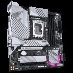 Материнская плата Gigabyte B760M AORUS ELITE WIFI6E GEN5, Socket 1700, Intel®B760, 4xDDR5-4800, HDMI+DP, 2xPCI-Ex16, 4xSATA3(RAID 0/1/5/10), 2xM.2, 8Ch Audio, 1x2.5GLan, WiFi, (4+4)xUSB2.0, (4+2)xUSB3.2, (1+1)xUSB3.2 Type-C™, mATX, RTL — изображение 3